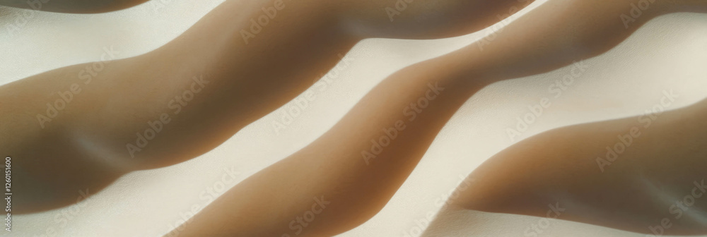 Poster Light tan paper texture with subtle wave pattern creating a smooth visual effect