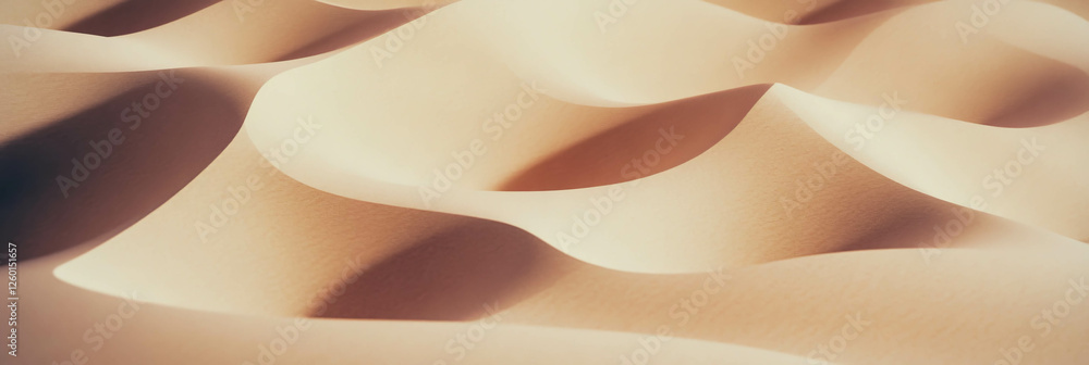 Poster Texture of light tan paper featuring subtle wave patterns and a smooth surface appearance