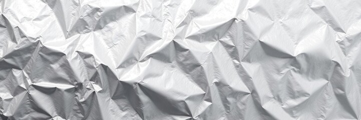 Obraz premium Abstract silver metallic texture, crumpled foil effect, wallpaper, wrinkled