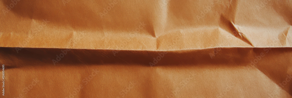 Poster textured medium brown kraft paper with subtle diagonal grain and irregular folds