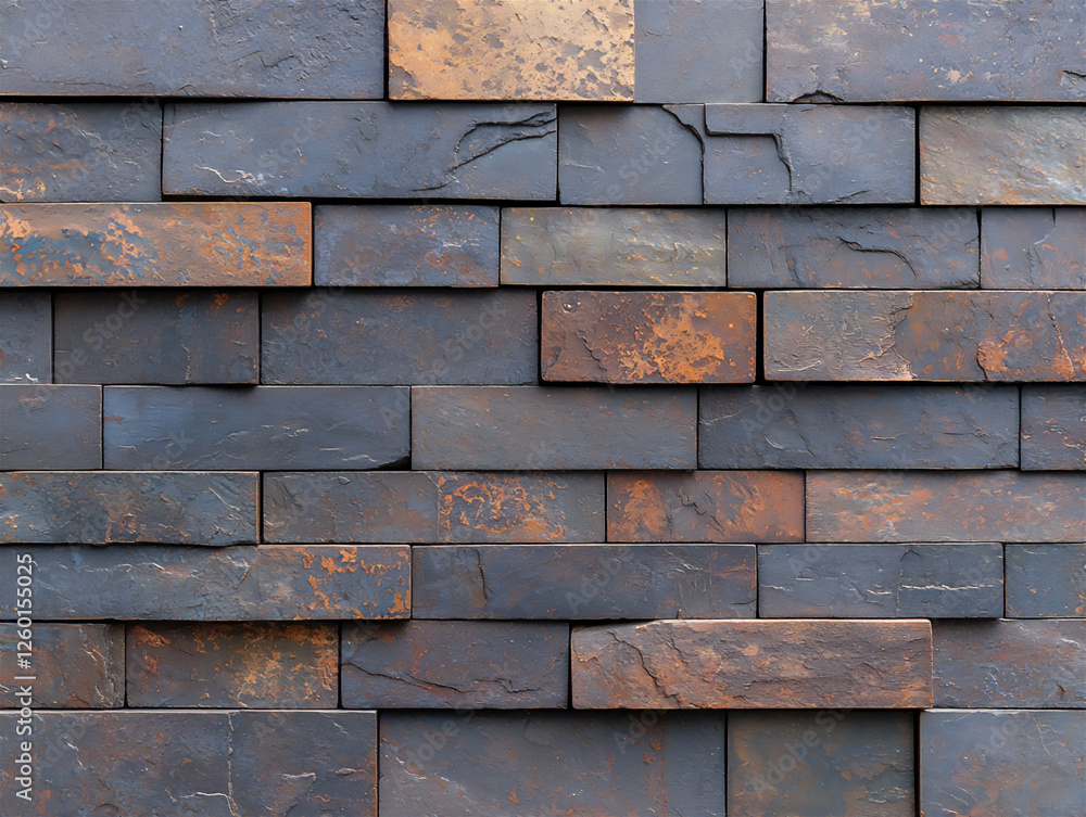 Poster textured zinc with horizontal patterns