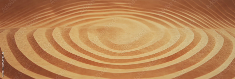 Aufkleber Texture of medium brown paper featuring subtle concentric grain patterns and uneven surface