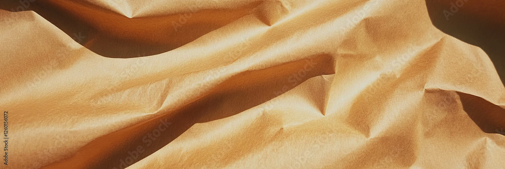 Poster Texture of medium brown paper with subtle grain and uneven surface features