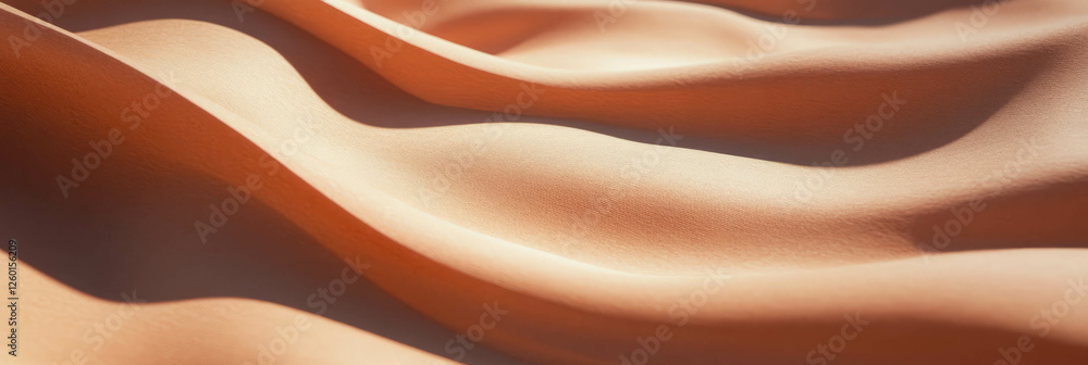 Poster textured medium brown paper with subtle wavy grain and smooth finish captured in detail