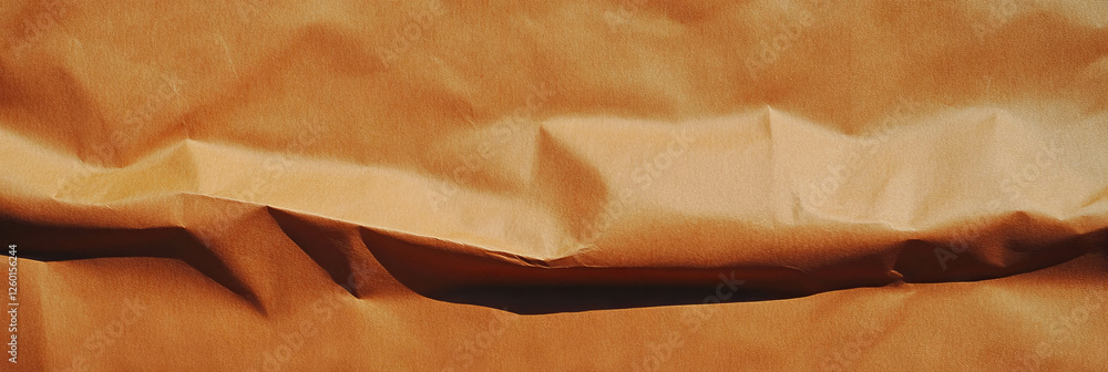 Poster Medium brown textured paper with subtle wavy grain and smooth surface for creative projects