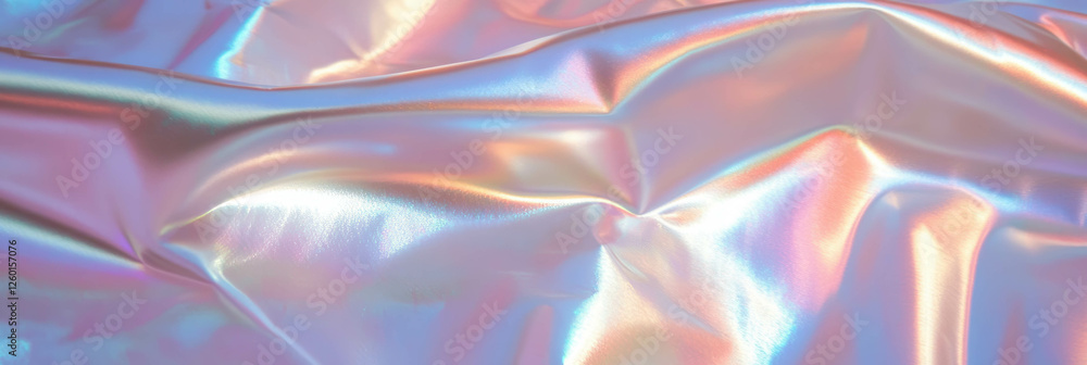 Poster Subtle color shifts in metallic paint with a pearlescent finish create a captivating texture