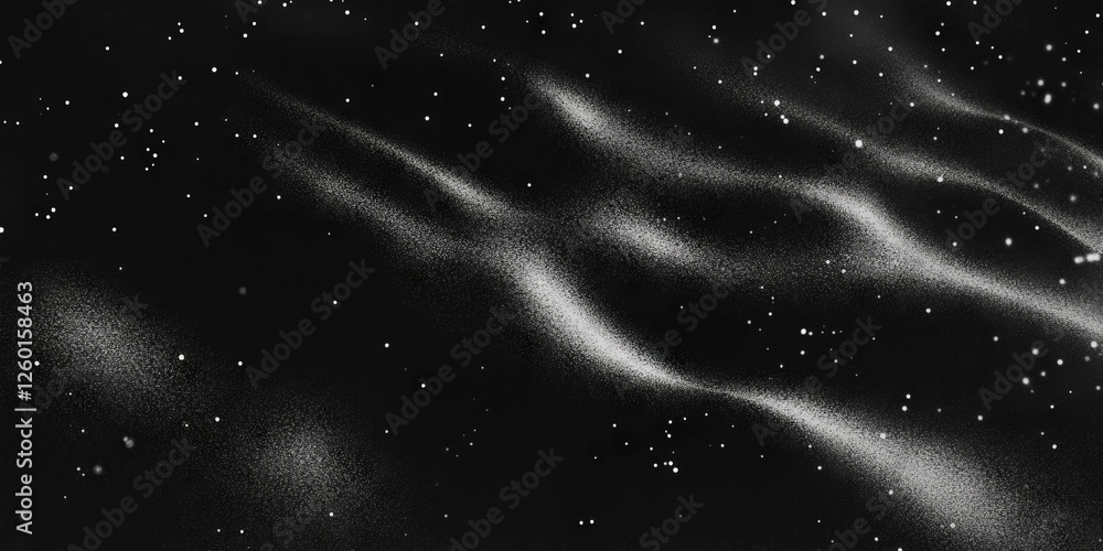 Poster mottled black and white texture with blurred geometric patterns and soft gradients