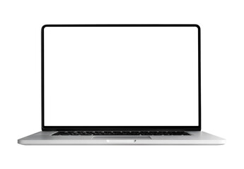 Modern computer,laptop with blank screen background.not ai generated