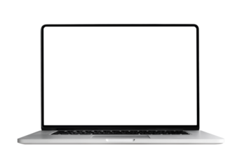 Modern computer,laptop with blank screen background.not ai generated