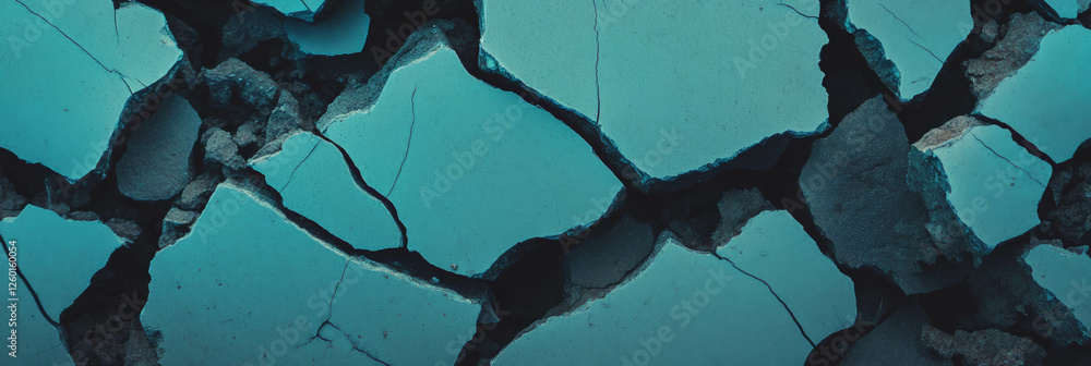 Aufkleber Surface showing mottled blue and gray texture with irregular patches and dark shadows