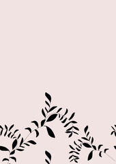 Abstract background flower leaves vector