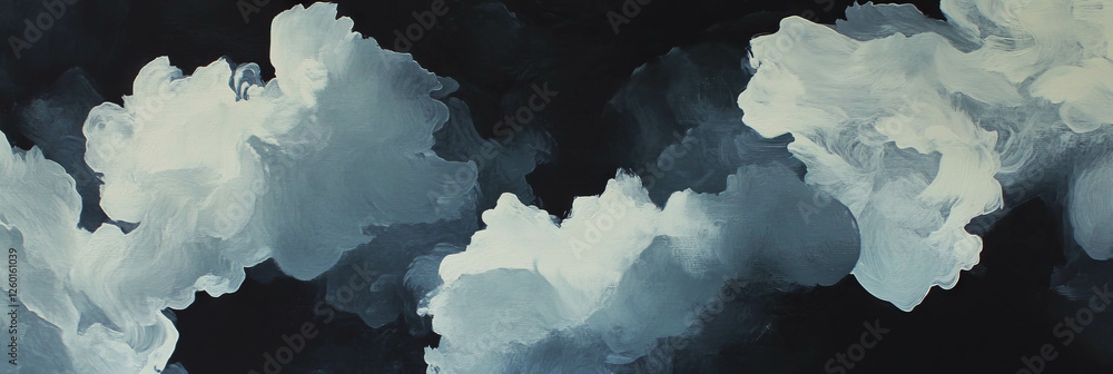 Poster mottled gray and white texture creating deep shadows and a dramatic atmosphere