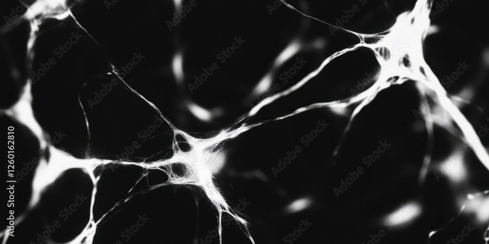Poster Textured grayscale composition with sharp irregular edges and highlights on black background