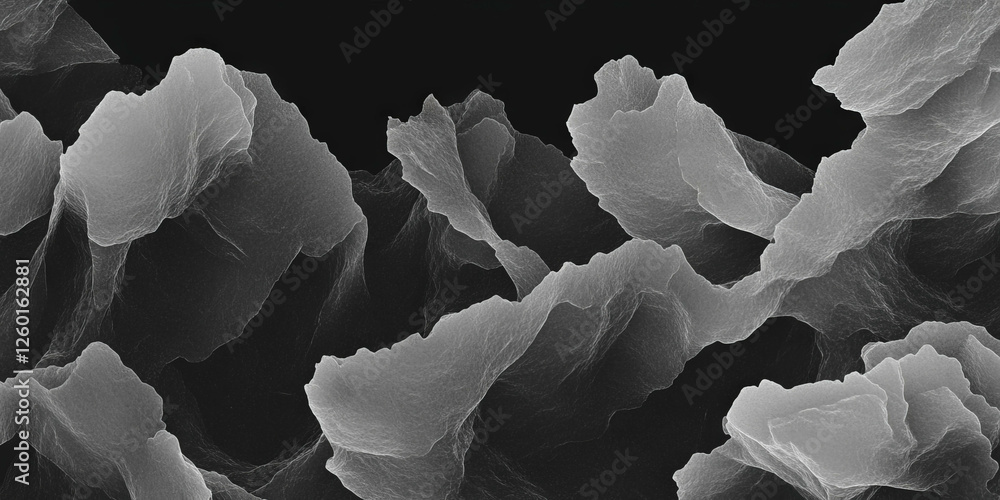 Aufkleber mottled grayscale texture with sharp edges enhances visual elegance against a black backdrop