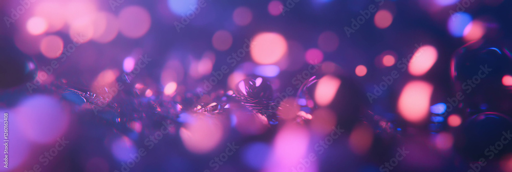 Poster mottled purple and pink texture with soft diffused light creates a dreamy atmosphere