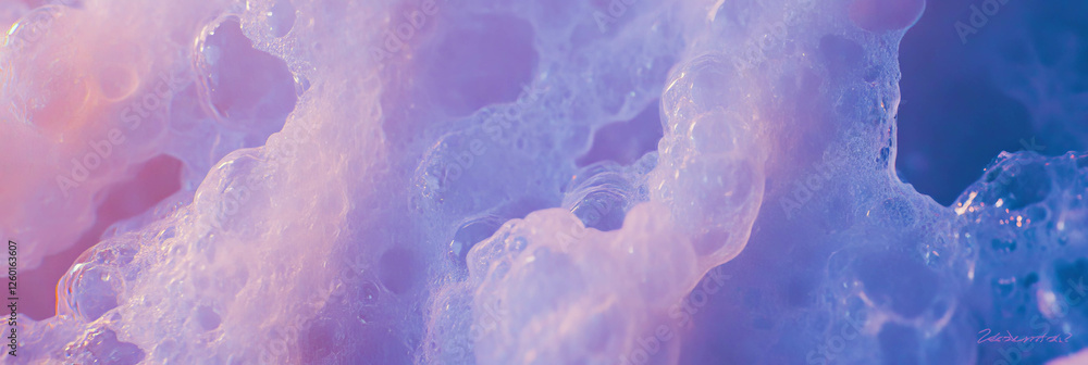 Poster mottled purple and white texture with blurred swirling patterns and soft lighting