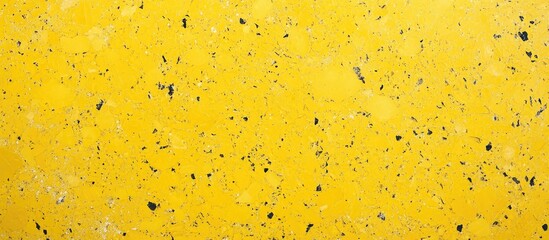 Vibrant yellow textured background with subtle specks of black and gray, ideal for abstract design or artistic applications.