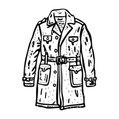 A vintage style icon of a sailor coat
