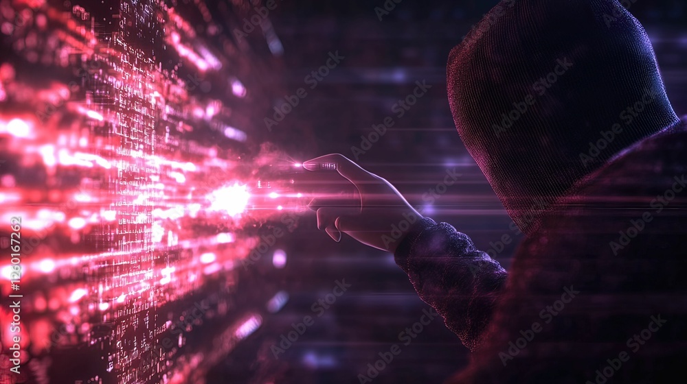 Poster countering cyber attacks a hacker's struggle digital space graphic image futuristic environment clos