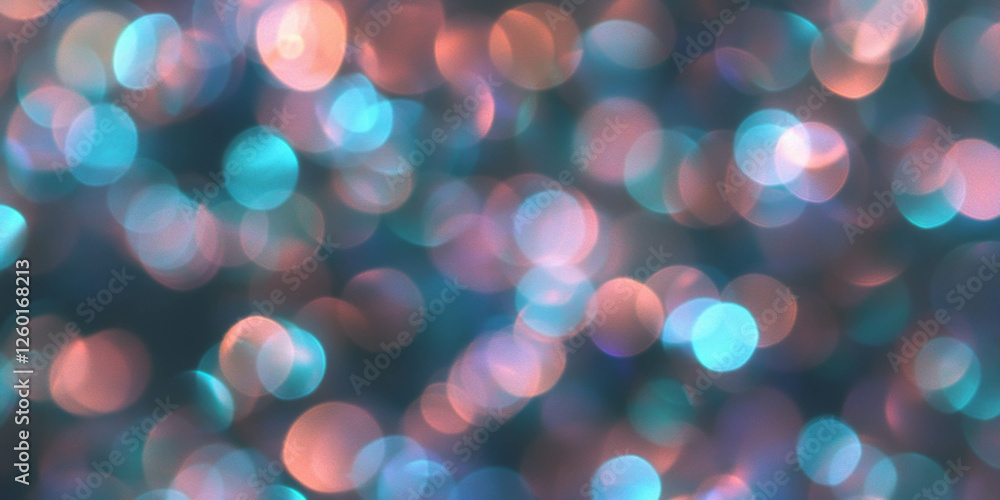 Aufkleber Organic bokeh texture with soft shimmer and flowing lines on a dark background