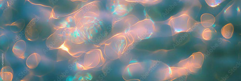 Poster Overlapping and isolated bokeh creates a shimmering light texture with varied effects