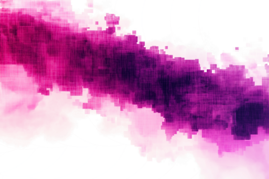 pixelated fog in retro magenta isolated on transparent white background - Powered by Adobe