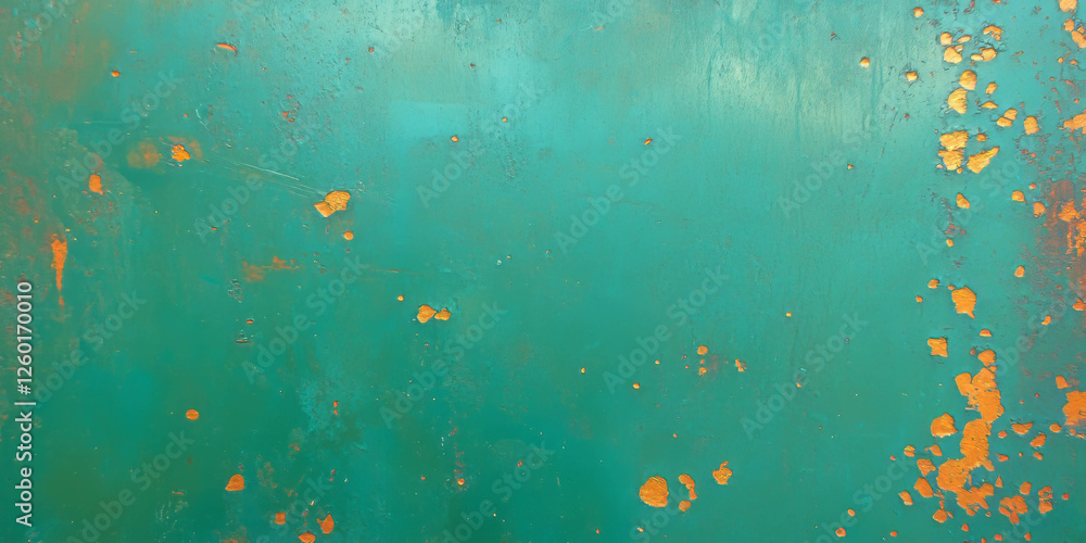 Poster oxidized silver wall texture with intricate stains and rough grunge surface patterns