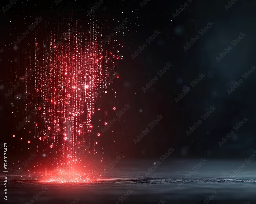 Aufkleber futuristic wearable iot device malfunction digital realm visual high-tech environment abstract viewp