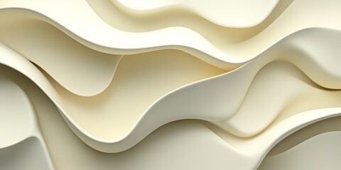 Obraz premium Abstract Minimalist Background, 3D Low Profile Style Delicate Gentle Light Yellow, Texture, Elegant