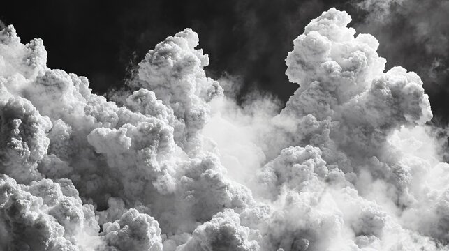 Ultrarealistic Grey White Clouds Stock Image
