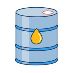 oil barrel icon, oil barrel vector illustration-simple illustration of oil barrel, perfect for oil barrel logos and icons