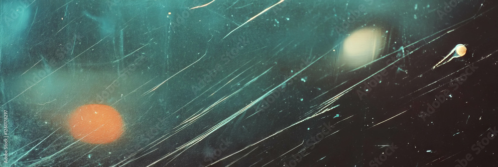 Poster textured background of scratched film featuring distinct horizontal lines and grain