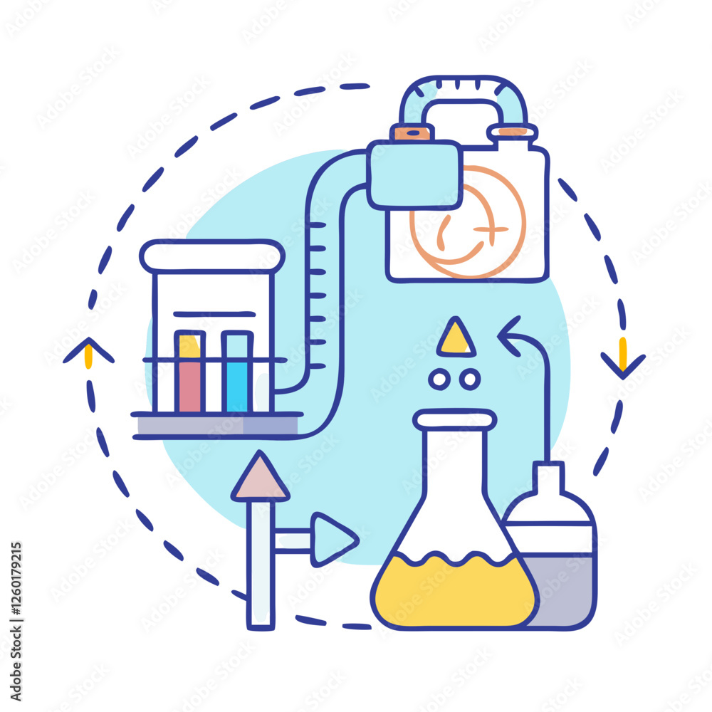 Poster refining process icon, refining process vector illustration-simple illustration of refining process,
