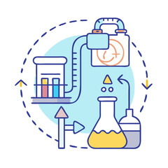 refining process icon, refining process vector illustration-simple illustration of refining process, perfect for refining process logos and icons