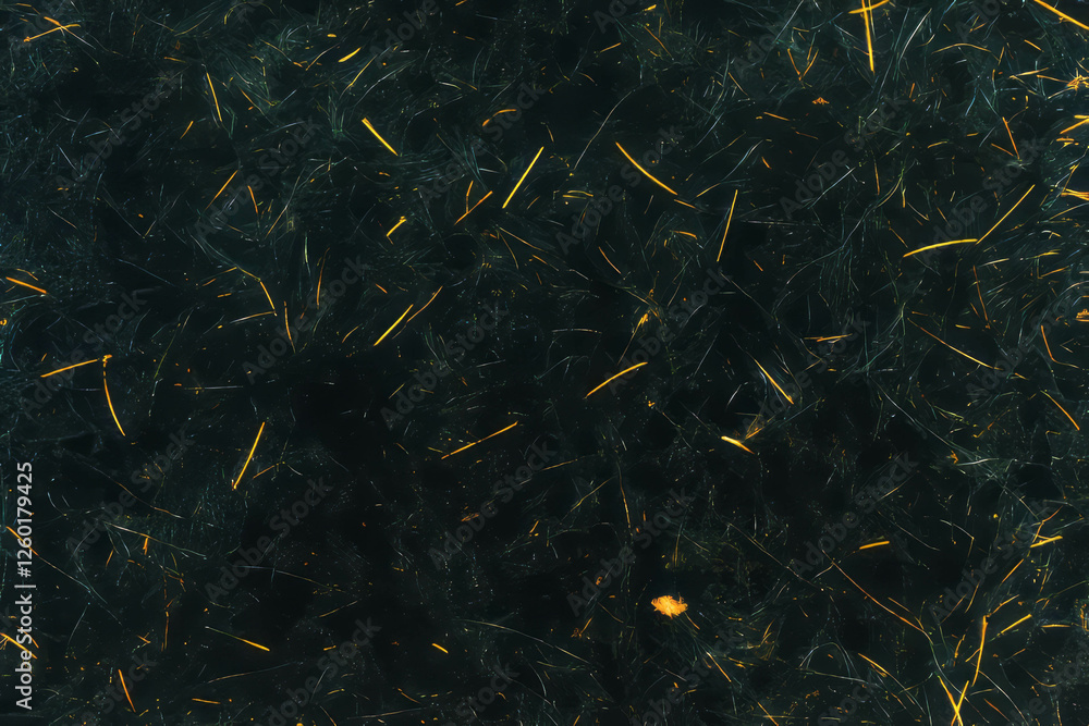 Poster uniform texture of short clipped grass with dry appearance on black background
