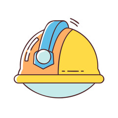 safety helmet icon, safety helmet vector illustration-simple illustration of safety helmet, perfect for safety helmet logos and icons
