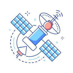 satellite imaging icon, satellite imaging vector illustration-simple illustration of satellite imaging, perfect for satellite imaging logos and icons