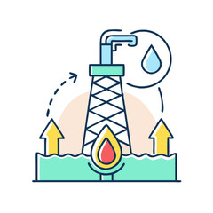 shale oil icon, shale oil vector illustration-simple illustration of shale oil, perfect for shale oil logos and icons
