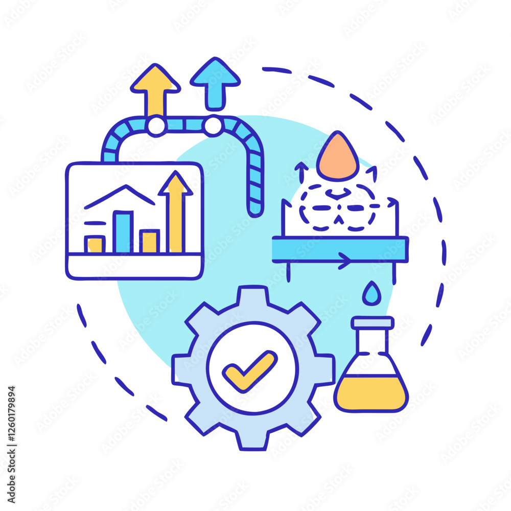 Aufkleber upstream operations icon, upstream operations vector illustration-simple illustration of upstream op