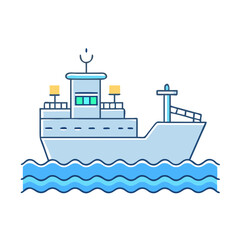 tanker ship icon, tanker ship vector illustration-simple illustration of tanker ship, perfect for tanker ship logos and icons