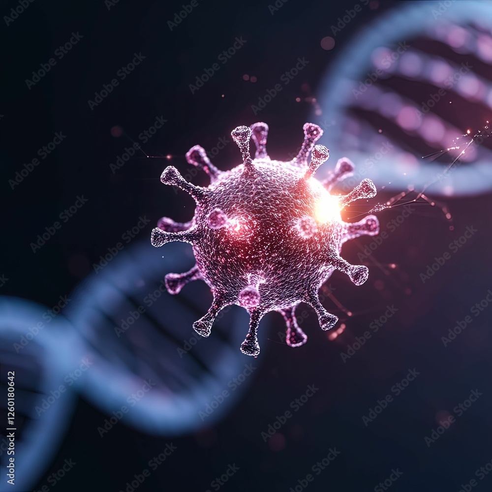 Poster malware infection simulation digital realm conceptual abstract background close-up view cybersecurit