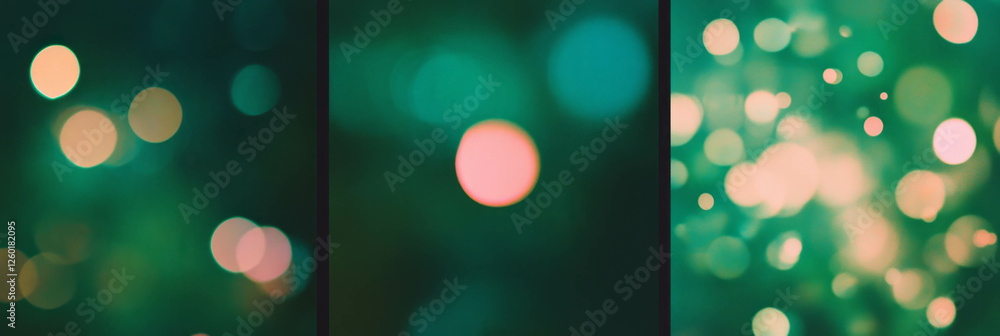Poster Subtle gradient bokeh texture with elongated shapes creating a soft ethereal glow