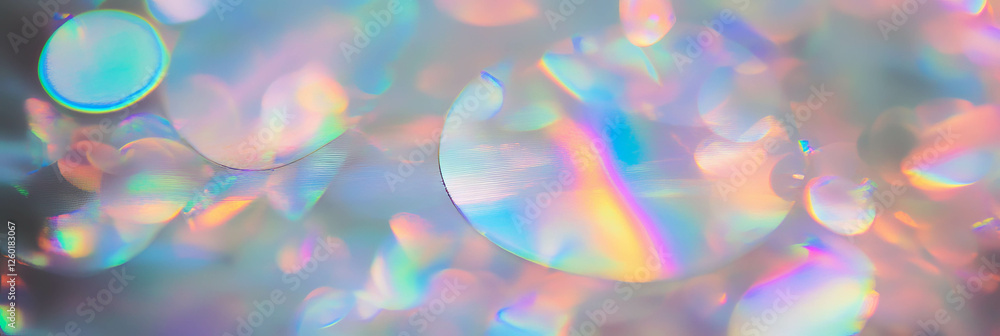 Poster scattered bokeh texture showcasing delicate shimmer and pastel colors across a subtle background