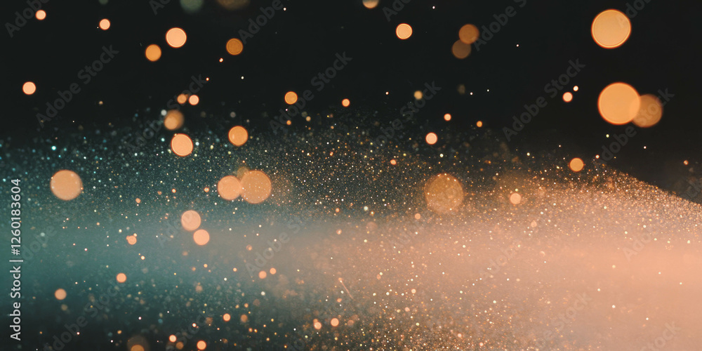 Aufkleber Soft edged bokeh texture with smooth gradients and shimmering effects against a dark background