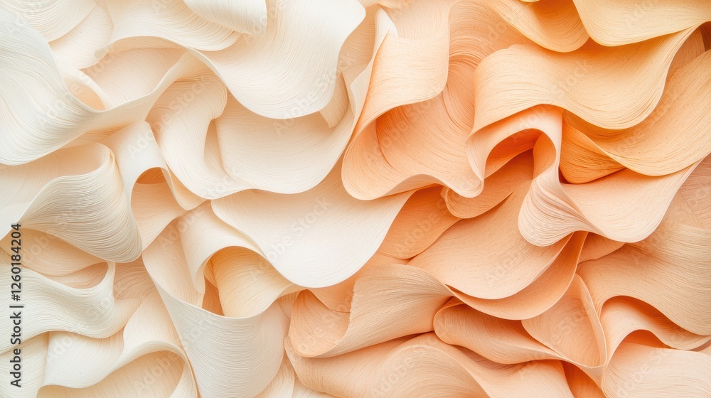 Poster pulp fiber concept, detailed view of wet pulp fibers blending with natural colors in a textured abst