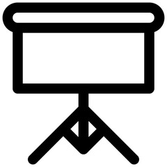 Conference room. Editable stroke vector icon.