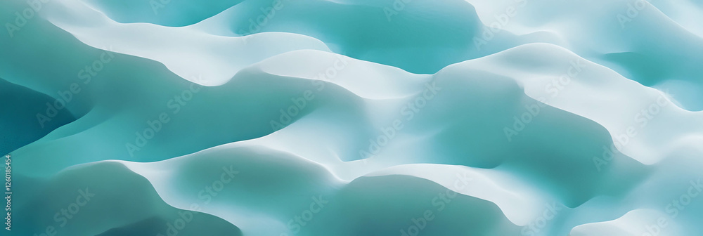 Poster Textured water ripple pattern creating a calming effect in soft blue tones