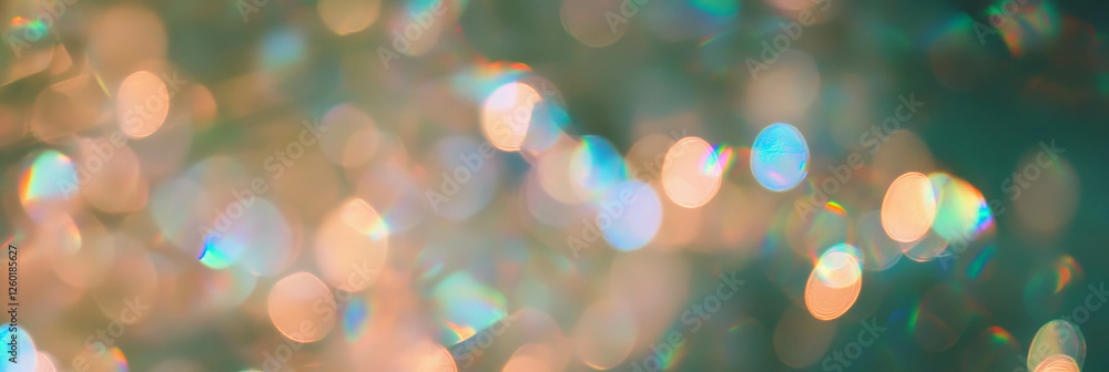 Aufkleber Combining subtle and intense bokeh for a sparkling light spectrum experience