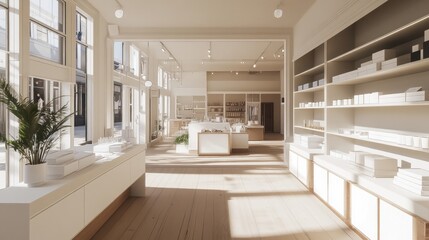 Sunlit Minimalist Retail Store Interior Design