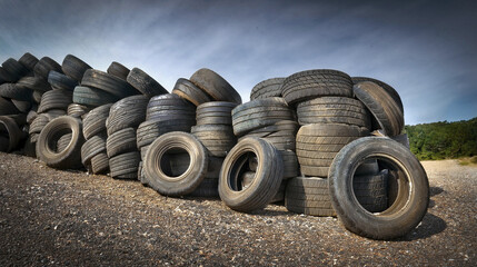 old tyre dump